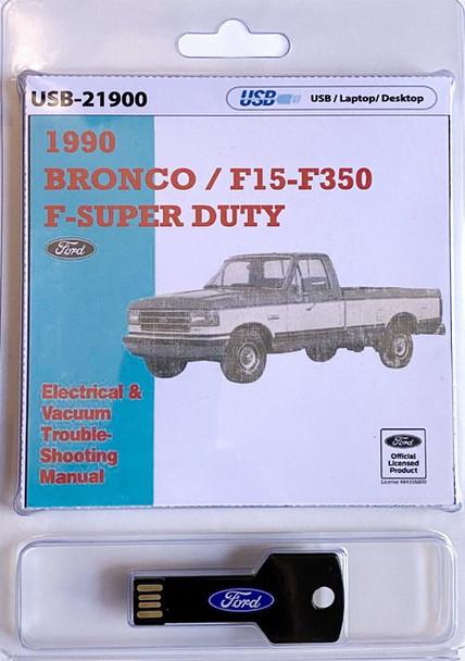 1990 Ford Bronco F150 F250 F350 F-Super Duty Electrical & Vacuum Troubleshooting Manual