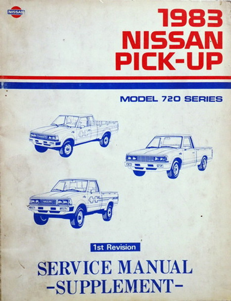 1983 Nissan Pickup 720 Series Service Manual Supplement 