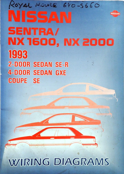 1993 Nissan Sentra and NX Wiring Diagrams