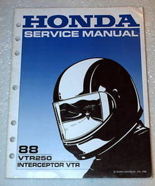 1988 Honda Interceptor 250 Factory Service Manual VTR250 VTR Dealer Shop Repair