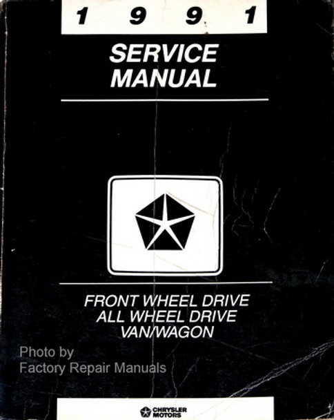 1991 Service Manual Front Wheel Drive All Wheel Drive Van/Wagon