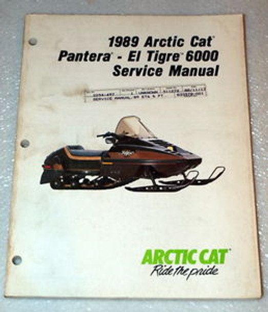 1989 Arctic Cat Pantera El Tigre 6000 Service Manual