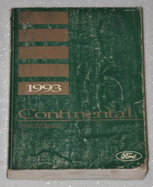 1993 Lincoln Continental Factory Service Manual - Original Ford Shop Repair