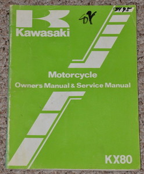 1982 KAWASAKI KX80 KX80-C2 KX80-D2 KX 80 Factory Owners Service Repair Manual 82