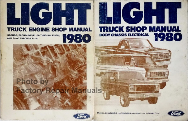 1980 Ford Light Truck Shop Manual Engine Body Chassis Electrical