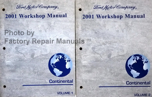 2001 Ford Lincoln Continental Workshop Manual Volume 1, 2