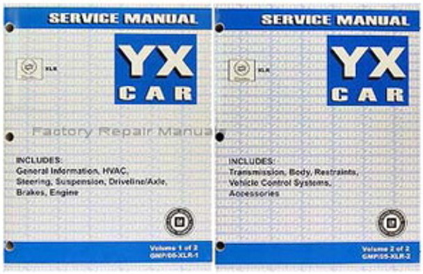 2005 Cadillac XLR Roadster Service Manual Volume 1, 2