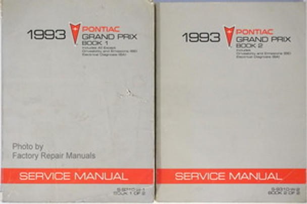 1993 Pontiac Grand Prix Factory Service Manual Set Original Shop Repair