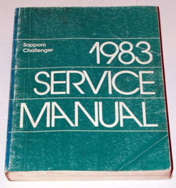 1983 Dodge Challenger Plymouth Sapporo Service Manual 