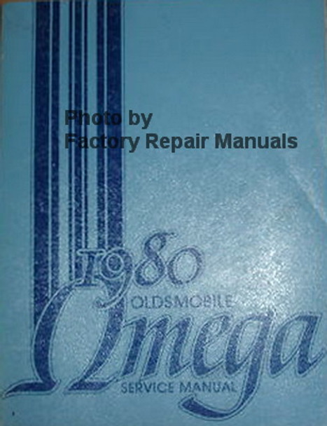 1980 Oldsmobile Omega Service Manual