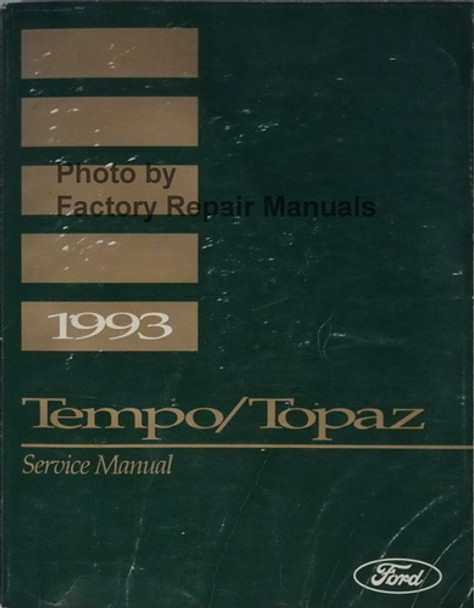 1993 Ford Tempo Mercury Topaz Service Manual