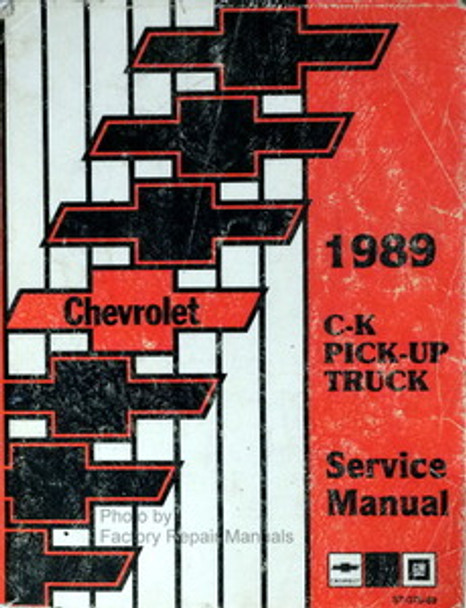 Chevrolet 1989 C-K Pickup Truck Service Manual