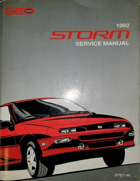 1992 Chevy Geo Storm Service Manual