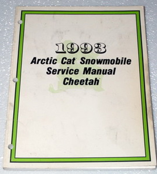 1993 Arctic Cat Cheetah Snowmobile Factory Service Manual Original Shop Repair
