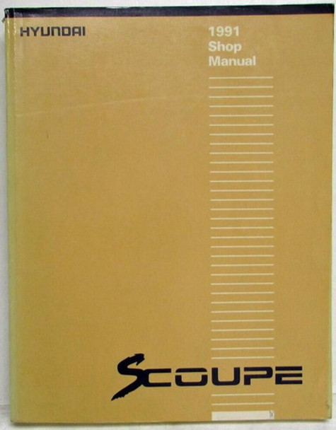 1991 Hyundai Scoupe Shop Manual 