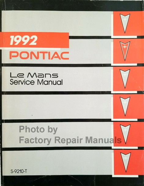 1992 Pontiac LeMans Service Manual 