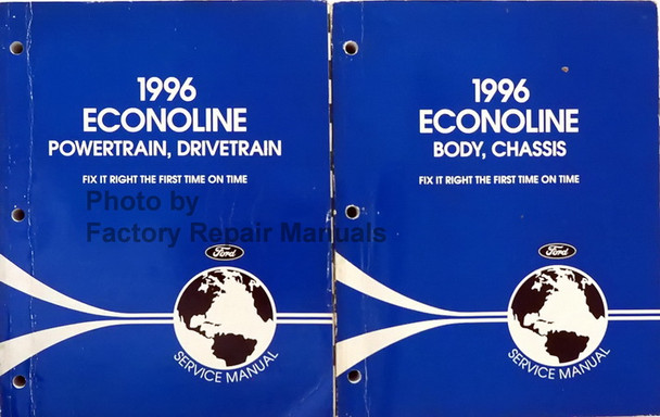 1996 Econoline Body Chassis Powertrain Drivetrain Service Manual Volume 1, 2