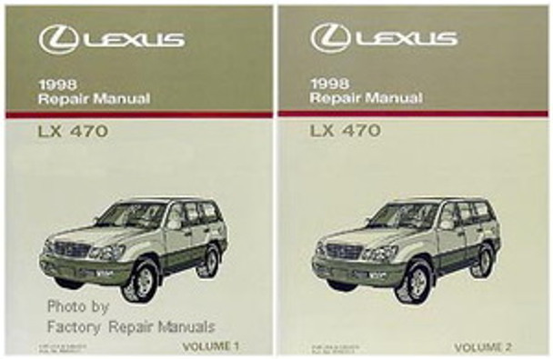 1998 Lexus LX470 Factory Service Manual Set LX 470 Shop Repair