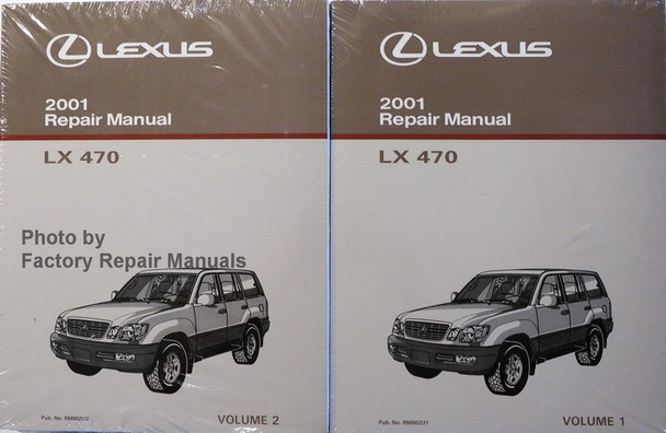 Lexus 2001 Repair Manual LX 470 Volume 1 and 2