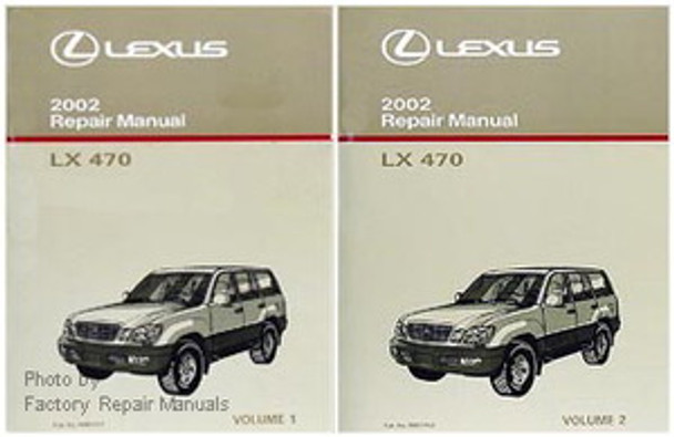 2002 Lexus LX470 Factory Service Manual Set LX 470 Original Shop Repair