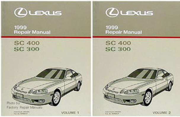 1999 LEXUS SC400 SC300 Original Factory Shop Service Repair Manual Set SC 400 300