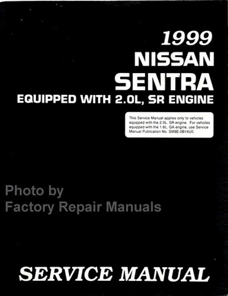 1999 Nissan Sentra 2.0L SR Engine Service Manual 