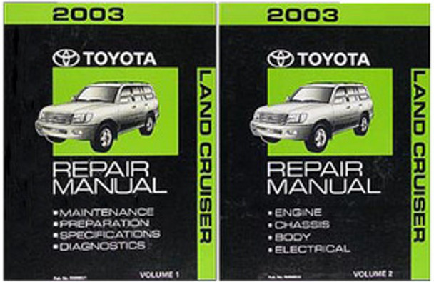 2003 Toyota Land Cruiser Repair Manual Volume 1, 2