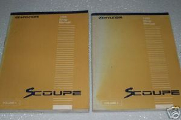 1995 HYUNDAI SCOUPE LS & TURBO COUPE Original Shop Service Repair Manual Set 95