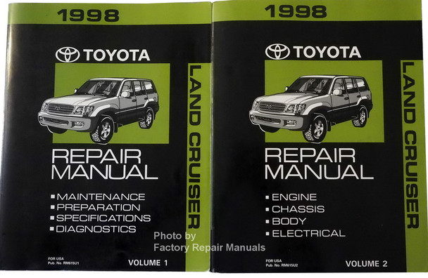 1998 Toyota Land Cruiser Repair Manual Volume 1 and 2