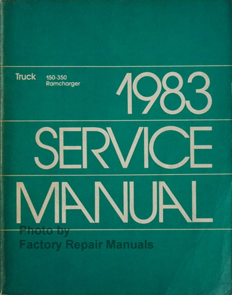 1983 Dodge Truck 150-350 Ramcharger Service Manual