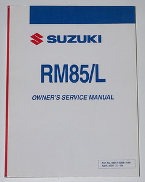 2006 SUZUKI RM85 RM85L RM 85 Motorcycle Owners Service Manual Shop Repair Book
