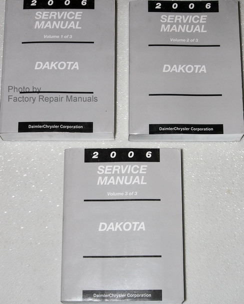 2006 Dodge Dakota Service Manual Volume 1, 2, 3