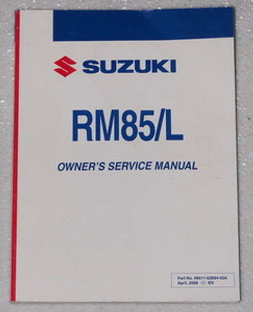 2009 Suzuki RM85 RM85L Owner's Service Manual Original Shop Repair