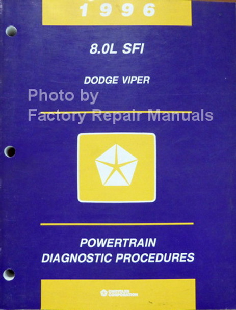 1996 8.0L SFI Dodge Viper Powertrain Diagnostic Procedures