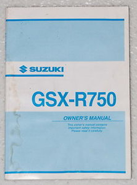 2003 SUZUKI GSX-R750 Owners Manual GSX R 750 GSXR750K3 Motorcycle Original 03