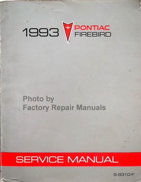 1993 Pontiac Firebird Service Manual 