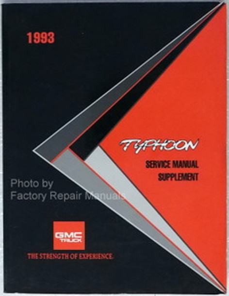 1993 GMC Jimmy Typhoon Service Manual Supplement