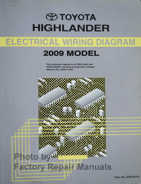 2009 Toyota Highlander Electrical Wiring Diagrams