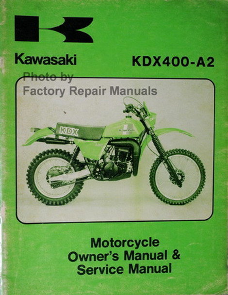 Kawasaki KDX400-A2 Owner's Manual & Service Manual