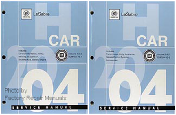 2004 Buick LeSabre Factory Service Manual Shop Repair Set