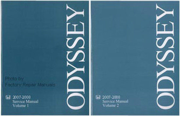 2007 2008 Honda Odyssey Factory Service Repair Manual - 2 Volume Set