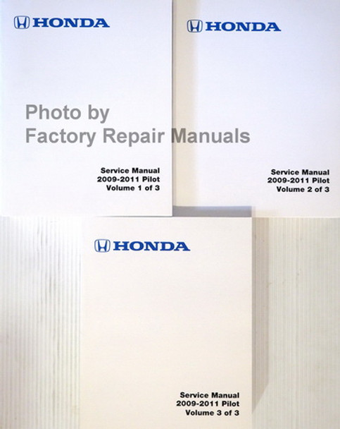 2009-2011 Honda Pilot Service Manual Volume 1, 2, 3