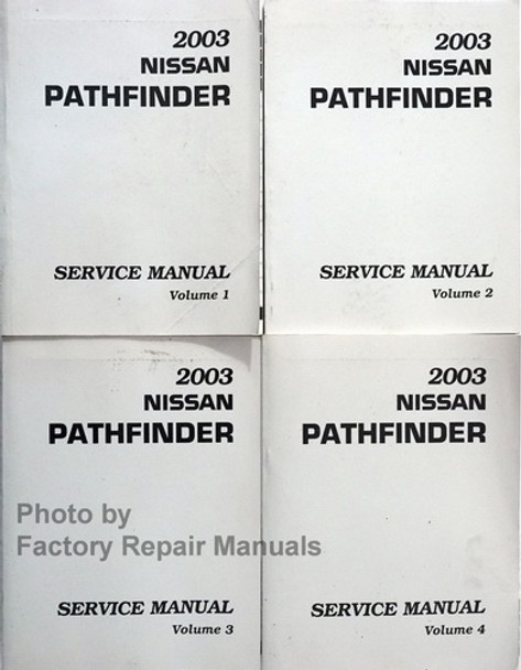 2003 Nissan Pathfinder Service Manual R50 Volume 1, 2, 3, 4