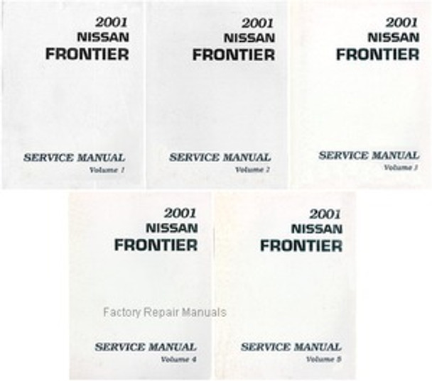 2001 Nissan Frontier Factory Service Manual - Complete 5 Volume Set