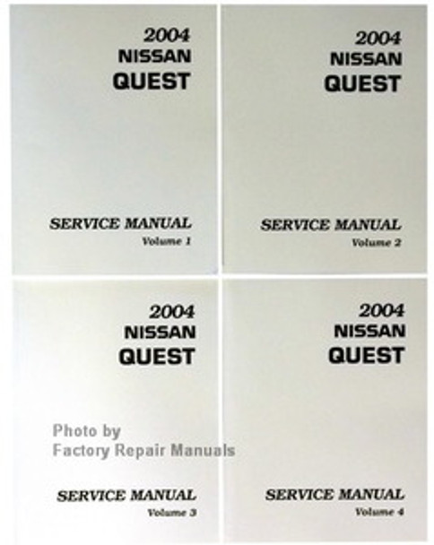 2004 Nissan Quest Factory Shop Service Manual Book Set