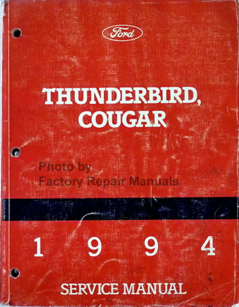 Ford Thunderbird, Cougar 1994 Service Manual