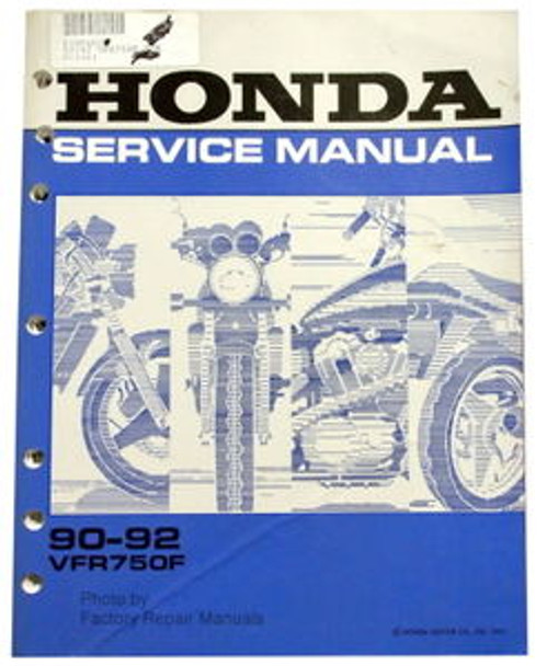 1990 1991 1992 Honda VFR750F Service Manual