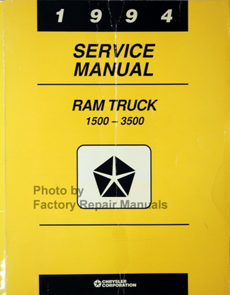 1994 Service Manual Ram Truck 1500 - 3500