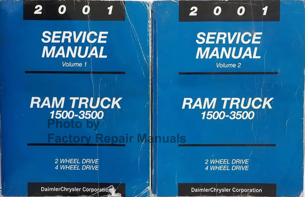 2001 Dodge Ram Truck 1500-3500 Service Manual Volume 1, 2