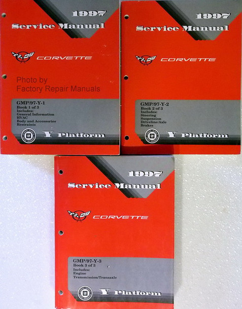 1997 Service Manual Chevrolet Corvette Volumes 1, 2, 3